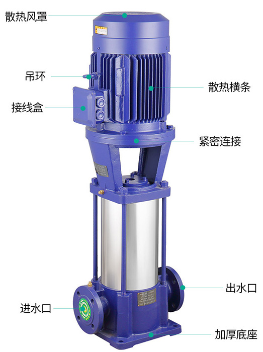 GDL型立式多級(jí)離心泵基本結(jié)構(gòu)圖