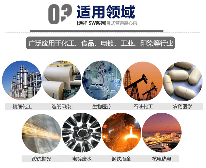 ISW型單級臥式離心泵產(chǎn)品用途